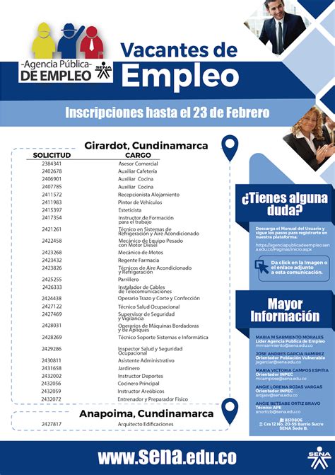 portal de empleo sena vacantes