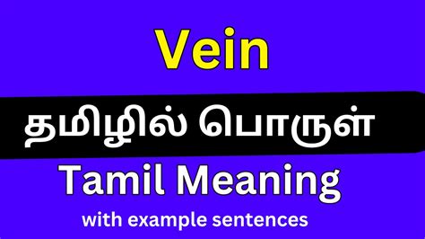 portal vein meaning in tamil with example