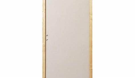 PORTE en enrobé blanc, 4 panneaux, LARGEUR 63 CM