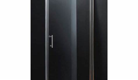 Porte de douche pivotante , noir 80 cm, Factory Leroy Merlin