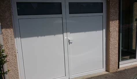 Porte de garage pvc 2 vantaux sur mesure Maison & Travaux