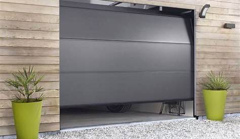 Porte de garage basculante avec portillon intégré leroy