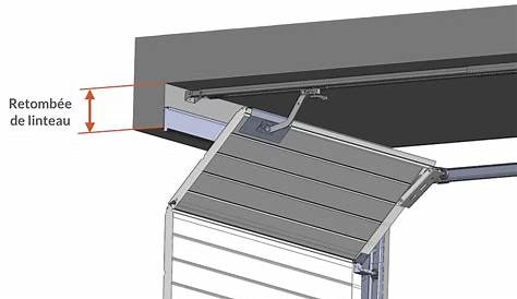 Porte De Garage Retombee De Linteau 50 Mm Sectionnelle Avec Ou Sans Portillon