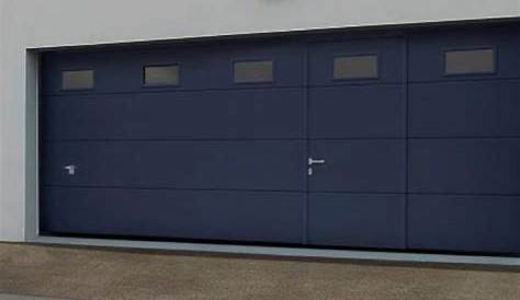 Porte de garage avec petite porte intégrée boiseco