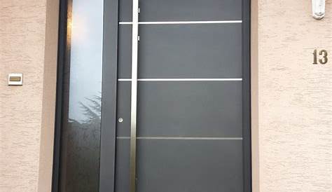 Porte d'entrée Alu Moderne • B'PLAST Menuiseries PVC & Alu