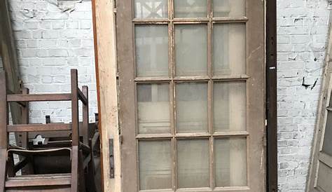 Porte ancienne en bois vitrée Matériaux Autenthiques