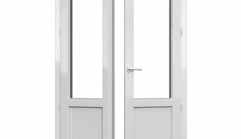 Portefenêtre à 2 vantaux sans soubassement, PVC blanc
