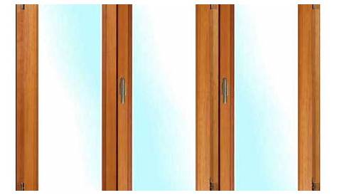 Porte fenêtre bois exotique 3 vantaux rénovation 46mm