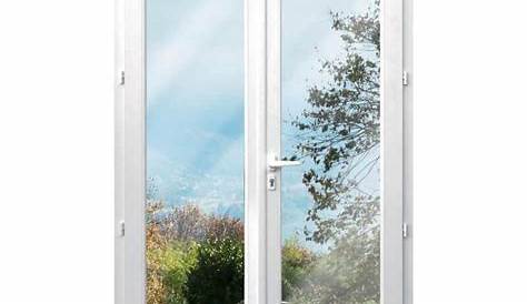 Porte Fenetre Pvc 2 Vantaux Avec Volet Roulant fenêtre En PVC H05xL140cm,