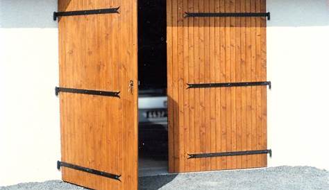 Porte de garage en bois 2 vantaux pas cher Idées de travaux