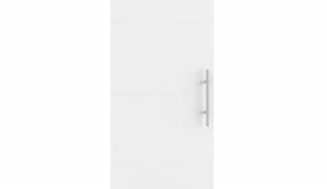Porte coulissante laquée blanc Lali, H.204 x l.63 cm