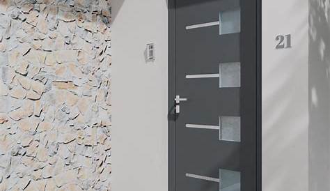 Porte Pvc Gris D'entrée PVC Anthracite