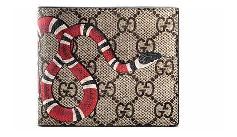 Portefeuille Gucci Serpent Zippé En Cuir à Imprimé
