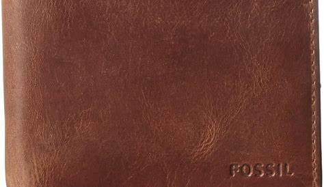 Portefeuille Homme Fossil Marron Porte Carte En Veritable