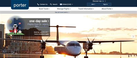 porter airlines cheap flights