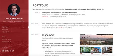 Portfolio Examples Software Developer