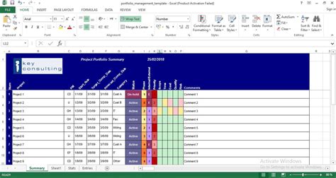 portfolio software excel