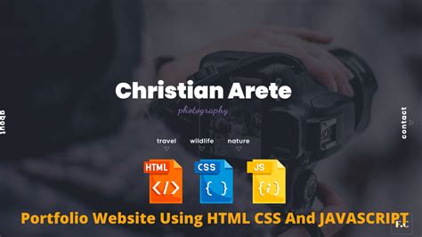 portfolio website html css javascript source code
