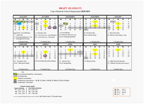 Portland Maine Public Schools Calendar