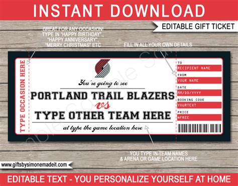 portland trail blazers game tickets