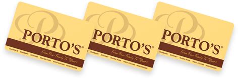 porto's bakery gift card