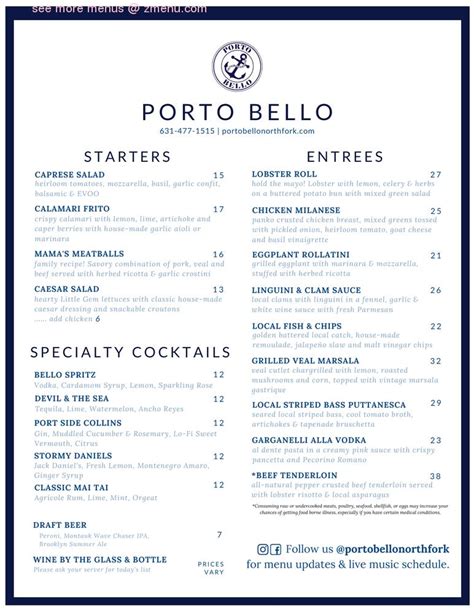 portobello boynton beach menu