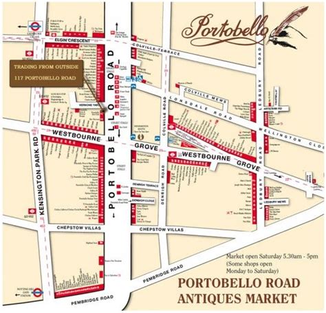 portobello road london map