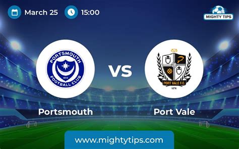 portsmouth vs port vale prediction