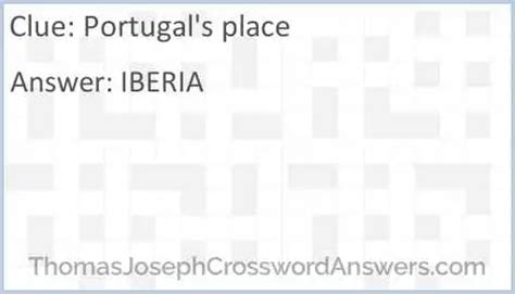 portugal's place crossword clue