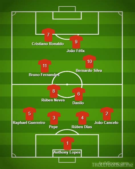 portugal fc line up