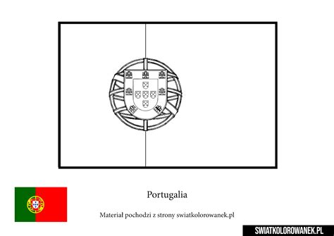 portugalia flaga do druku