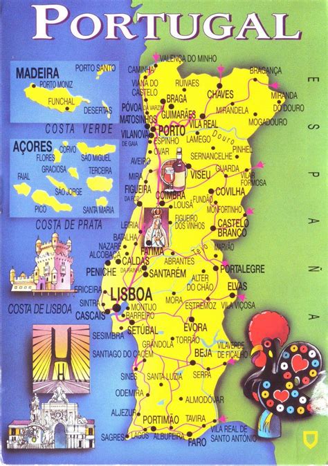 portugalia mapa turystyczna