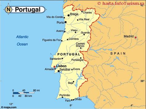 portugalia pe harta