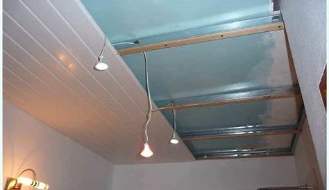 Faux Plafond Placo Sur Rail Pose D Un Faux Plafond En Pvc