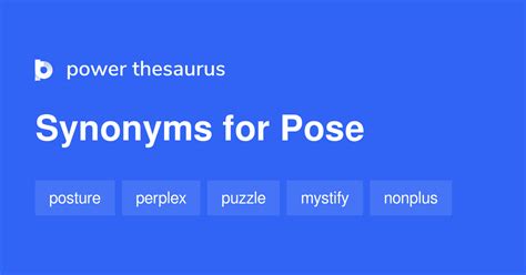 pose synonyms in english