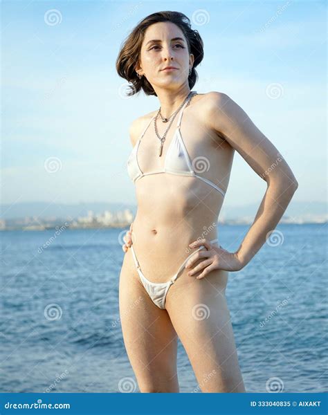 posing barcelona beach