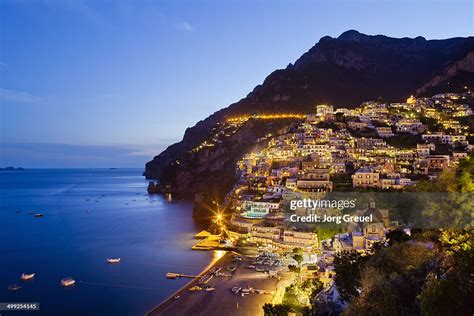positano at dusk