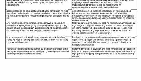 Positibong Epekto NG Migrasyon Sa Pilipinas | PDF