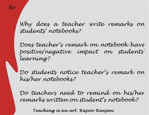 positive and negative remarks for notebook correction