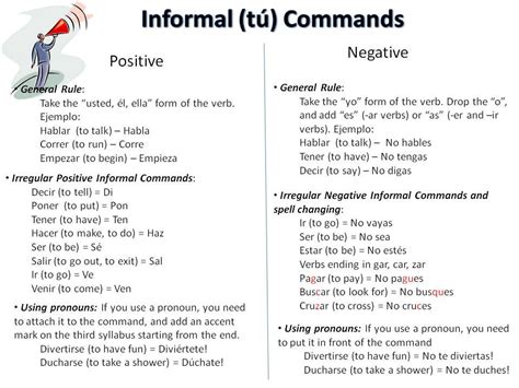 positive commands examples