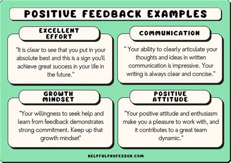 Positive Feedback Response Examples