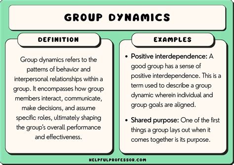 positive group dynamics examples