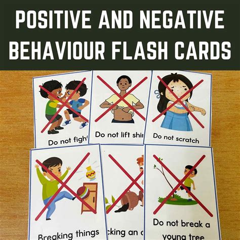Positive Negative Printable Cards