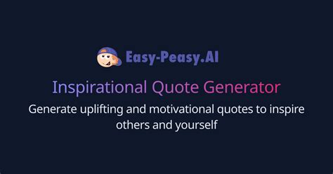 Positive Quotes Generator