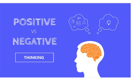 positive thoughts and negative thoughts