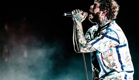 VIDEO: Post Malone sufre aparatosa caída y se retuerce de dolor en