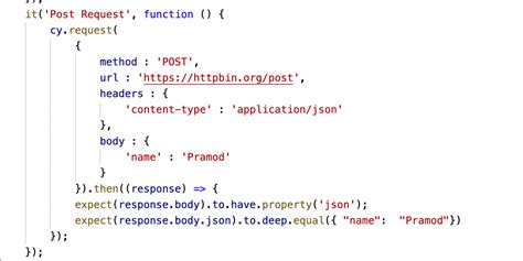 post api example for testing