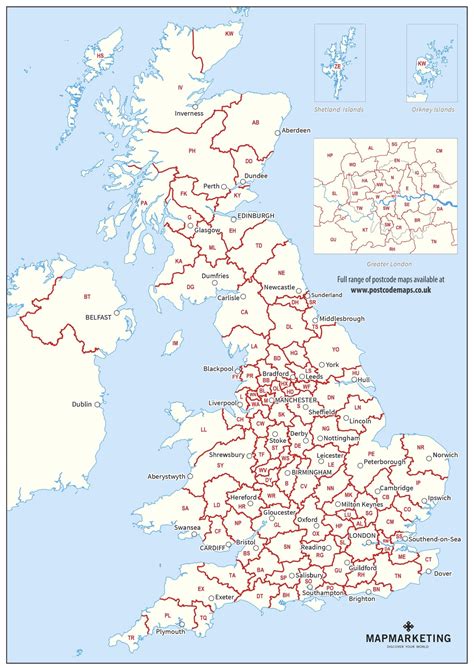 post code district map