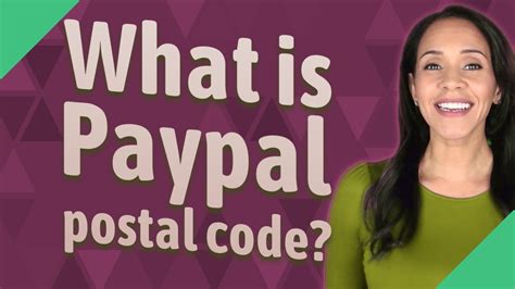 post code format for paypal