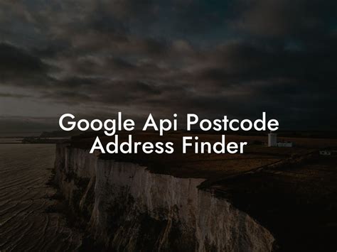 post code lookup api